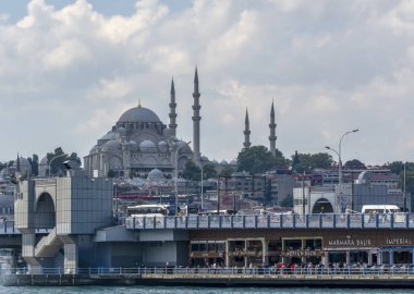Istanbul, Türkiye, 21 Ağustos 2018: Süleymaniye Camii Sleymaniye Camisi olan üçüncü Istanbul Hill,'üzerinde yer alan bir Osmanlı imparatorluk Camii. 