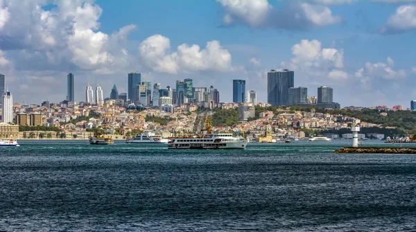 Istanbul Turkey August 2018 Galata Eminn Kark Galata Tower Galata — Stock Photo, Image