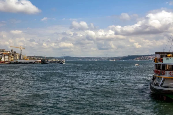 Stanbul Turecko Srpen 2018 Galata Eminn Kark Galatská Věž Galata — Stock fotografie