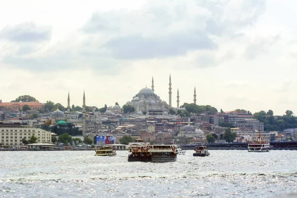 Istanbul Turchia Gennaio 2019 Architettura Musulmana Trasporto Acquatico Turchia Bella — Foto Stock