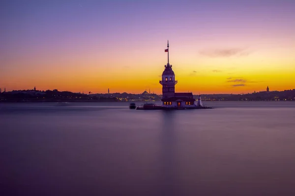 Torre Doncella Estambul Turquía Kiz Kulesi Uskudar — Foto de Stock