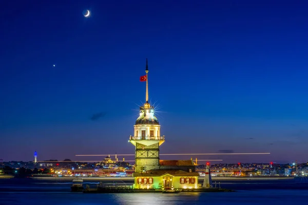 Torre Doncella Estambul Turquía Kiz Kulesi Uskudar — Foto de Stock