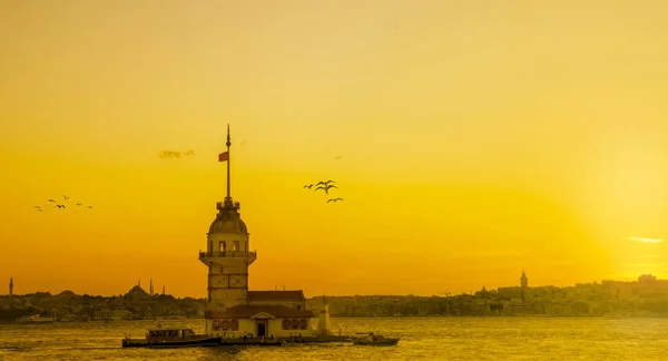 Mädchenturm Istanbul Türkei Kiz Kulesi Uskudar — Stockfoto