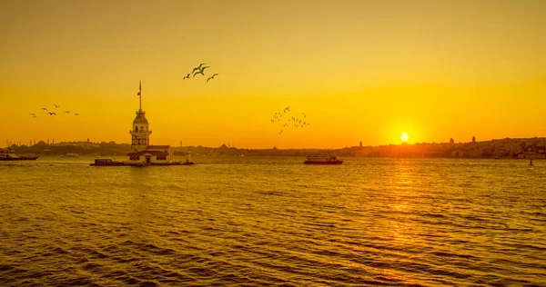 Torre Doncella Estambul Turquía Kiz Kulesi Uskudar — Foto de Stock