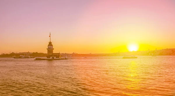 Torre Doncella Estambul Turquía Kiz Kulesi Uskudar —  Fotos de Stock