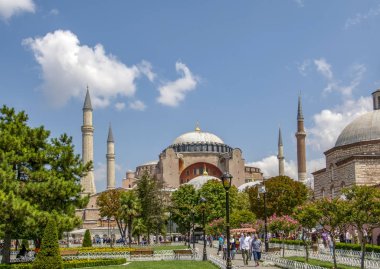 Istanbul, Türkiye - 28 Ağustos: Ayasofya Müzesi, Istanbul, Türkiye
