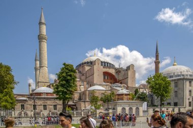 Istanbul, Türkiye - 28 Ağustos: Ayasofya Müzesi, Istanbul, Türkiye