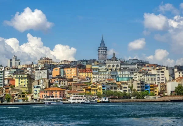 Istanbul Turecko Srpen 2018 Galatská Věž Ulice Starého Města Istanbul — Stock fotografie