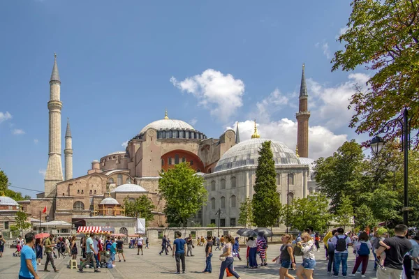 Istanbul Turquia Agosto Museu Hagia Sophia Istambul Turquia — Fotografia de Stock
