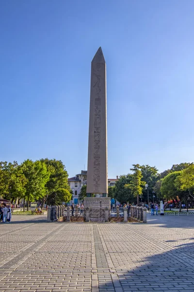 Istanbul Törökország Agust 2018 Theodosius Obeliszk Vagy Egyiptomi Obeliszk Ókori — Stock Fotó