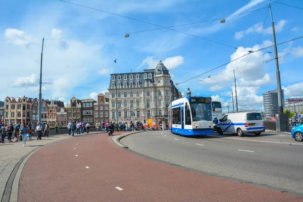 Amsterdã Holanda Agosto 2014 Palácio Real Amsterdã Cidade Amsterdã Paisagem — Fotografia de Stock