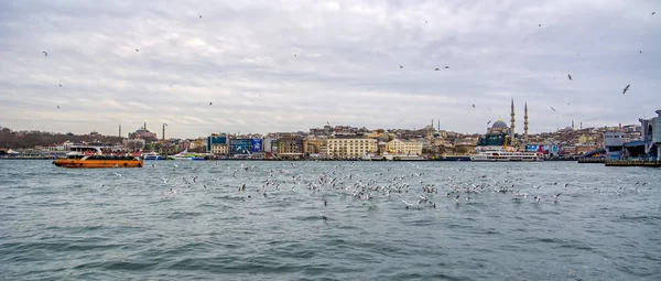 Istanbul Turkey Januari 2019 Arsitektur Muslim Dan Transportasi Air Turki — Stok Foto