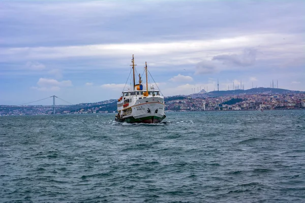 Istanbul Turquía Enero 2019 Arquitectura Musulmana Transporte Acuático Turquía Hermosas —  Fotos de Stock