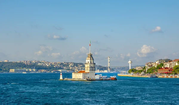 Πύργος Της Παρθένου Στην Ιστανμπούλ Της Τουρκίας Kiz Kulesi Uskudar — Φωτογραφία Αρχείου