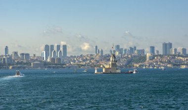 İstanbul, Türkiye 'deki Bakire Kulesi (KIZ KULESI - USKUDAR)
