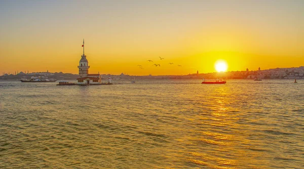 Maiden Tower Istanbul Turki Kiz Kulesi Uskudar — Stok Foto