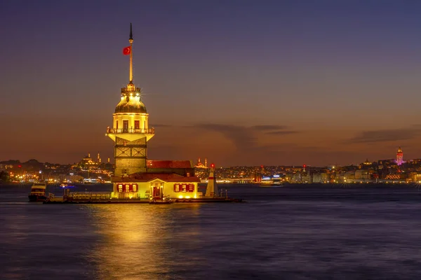 Torre Doncella Estambul Turquía Kiz Kulesi Uskudar — Foto de Stock