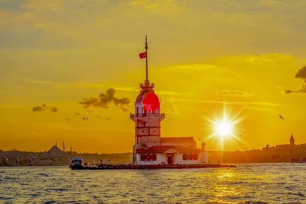 Mädchenturm Istanbul Türkei Kiz Kulesi Uskudar — Stockfoto