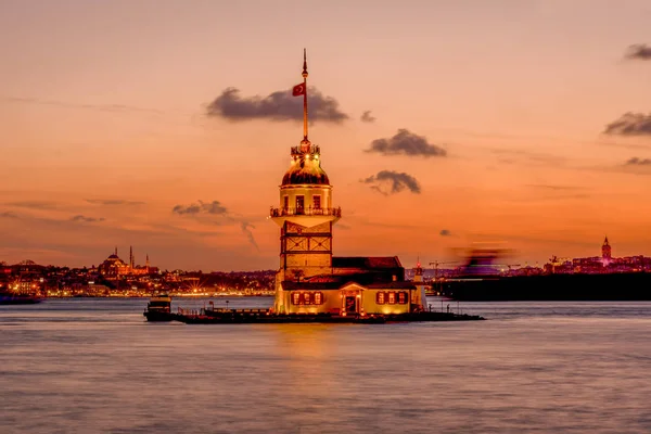 Torre Doncella Estambul Turquía Kiz Kulesi Uskudar — Foto de Stock