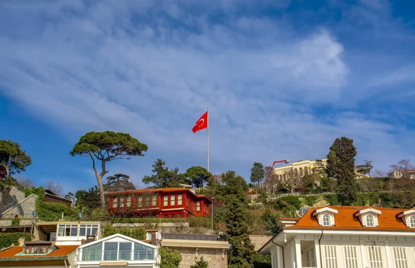 Türkische Flagge Istanbul — Stockfoto