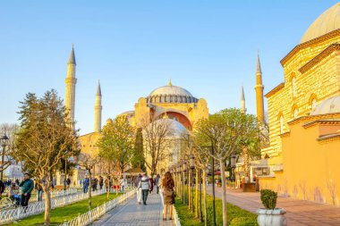 İstanbul Türkiye 04 Nisan 2019: Ayasofya Müzesi, İstanbul, Türkiye 