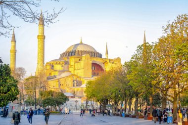 İstanbul Türkiye 04 Nisan 2019: Ayasofya Müzesi, İstanbul, Türkiye 