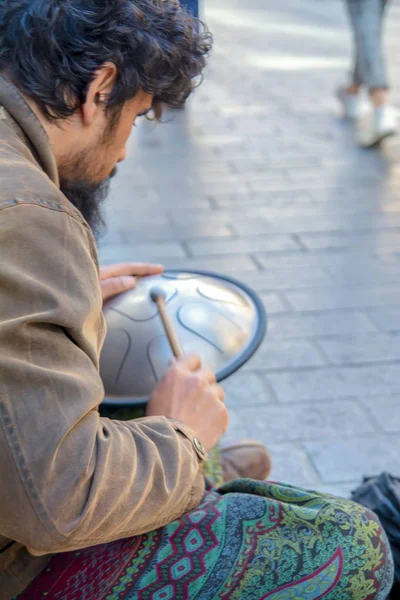 Turquia Abril 2019 Músicos Rua Tocando Com Seus Instrumentos Istiklal — Fotografia de Stock