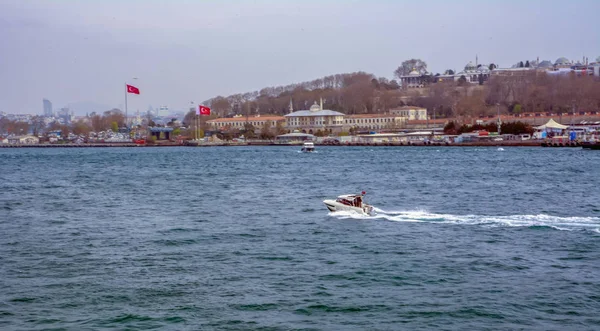 Istanbul Turquie Avril 2019 Architecture Musulmane Transport Maritime Turquie Belle — Photo