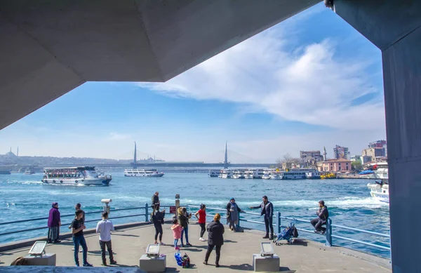 Istanbul Turkey April 2019 Muslim Architecture Water Transport Turkey Beautiful — Stock Photo, Image