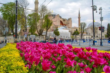 İstanbul Türkiye 04 Nisan 2019: Ayasofya Müzesi, İstanbul, Türkiye 