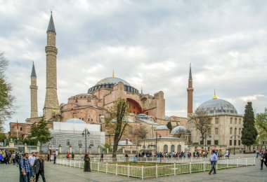 İstanbul Türkiye 04 Nisan 2019: Ayasofya Müzesi, İstanbul, Türkiye 
