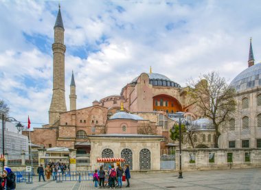 İstanbul Türkiye 04 Nisan 2019: Ayasofya Müzesi, İstanbul, Türkiye 
