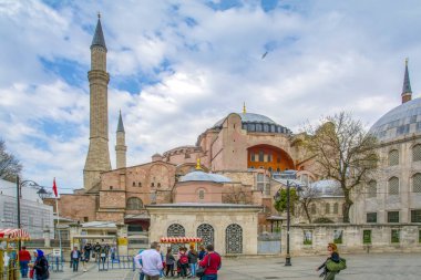 İstanbul Türkiye 04 Nisan 2019: Ayasofya Müzesi, İstanbul, Türkiye 