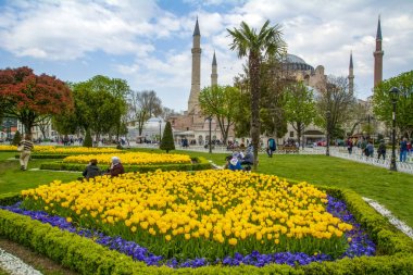 İstanbul Türkiye 04 Nisan 2019: Ayasofya Müzesi, İstanbul, Türkiye 