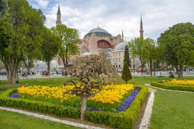 İstanbul Türkiye 04 Nisan 2019: Ayasofya Müzesi, İstanbul, Türkiye 