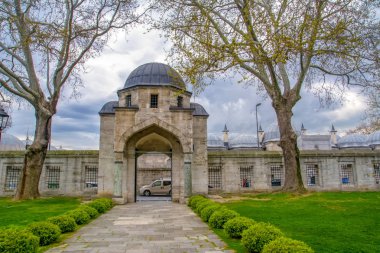 İstanbul Türkiye 04 Nisan 2019: Süleymaniye Camii Süleymaniye Camii, İstanbul'un Üçüncü Tepesi üzerinde yer alan bir Osmanlı camisi.. 