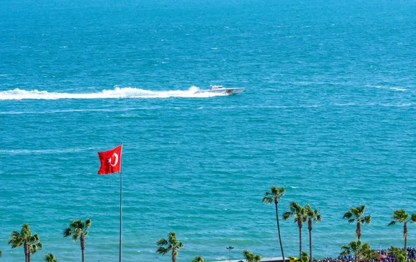 Mersin Turkey April 2019 Coast Guard Patrol Boat Rushing Rescue — Stock Photo, Image