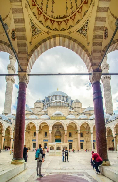 Sulejmanova Mešita Sleymaniye Mešita Imperiální Mešity Osmanské Nachází Třetí Hill — Stock fotografie