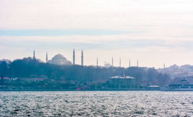 Istanbul boğazı üzerine Sunset