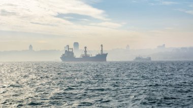 Istanbul boğazı üzerine Sunset