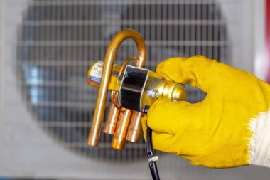 Klima Isı Pompası sistemi solenoid vana 4 Ters Vana