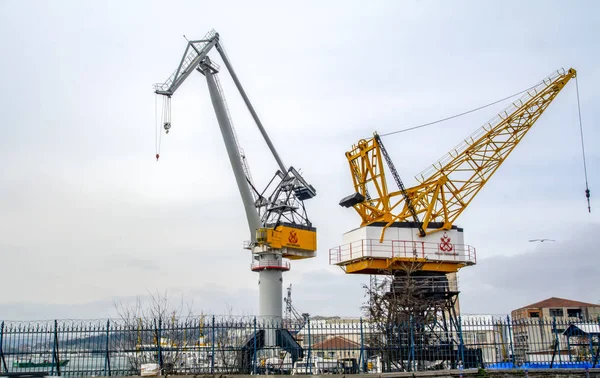 View of Halic Ship Yard from cloudy day.