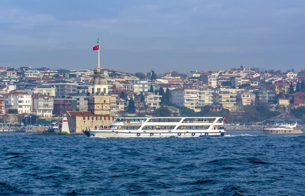 Mädchenturm Istanbul Türkei Kiz Kulesi Uskudar — Stockfoto