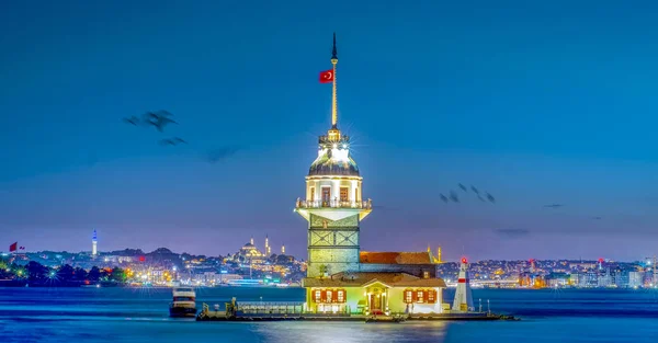 Torre Doncella Estambul Turquía Kiz Kulesi Uskudar — Foto de Stock