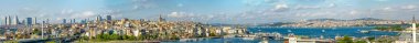İstanbul/Türkiye- 14 Haziran 2019 : Galata Kulesi, Galata Köprüsü, Karaköy ilçesi ve Haliç, Istanbul Turkey