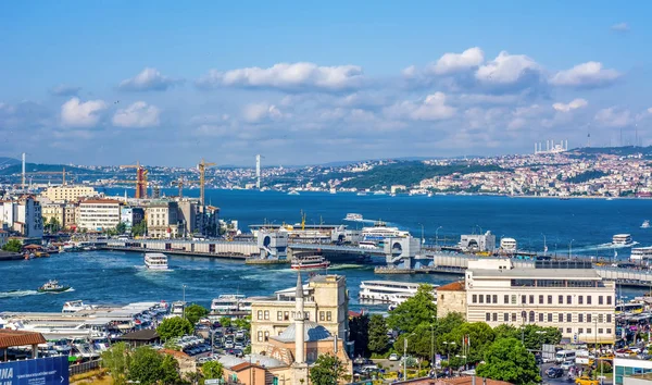Istanbul Turquie Juin 2019 Tour Galata Pont Galata Quartier Karakoy — Photo