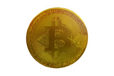 Bitcoins ve yeni sanal para kavramı. Altın bitcoins Mum grafiği grafik ve dijital arka plan sopa. Altın sikke simge mektup B.Mining veya blockchain teknolojisi ile