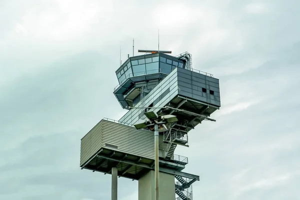 Havaalanında Bekleyen Uçaklar Uçuşlarını Bekliyorlar Dsseldorf Havaalanı — Stok fotoğraf