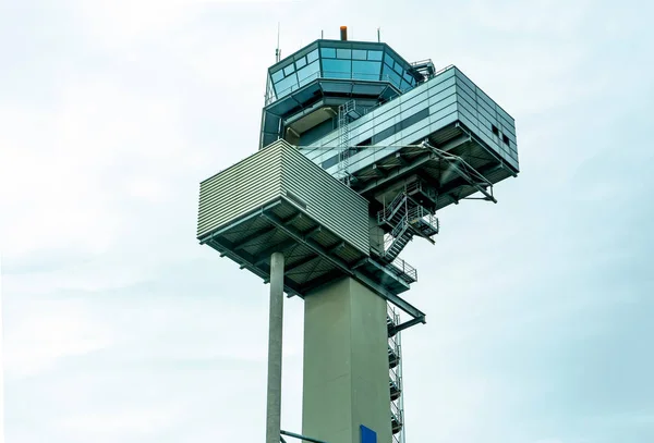 Flugzeuge Die Flughafen Auf Ihren Flug Warten Flughafen Düsseldorf — Stockfoto