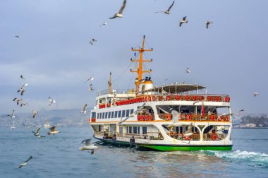 Boğazdaki deniz yolculuğundan güzel manzaralı turistik yerler. Türk buharlı gemileri, Altın Boynuz manzaralı..